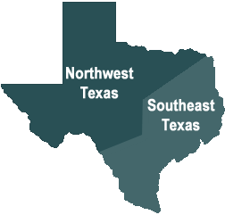 What part of the state of TX? Click on a link at the left.